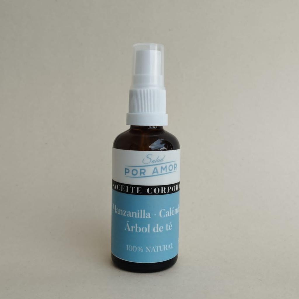 Aceite Manzanilla-Caléndula-Teatree SALUD POR AMOR  - El Anaquel Verde
