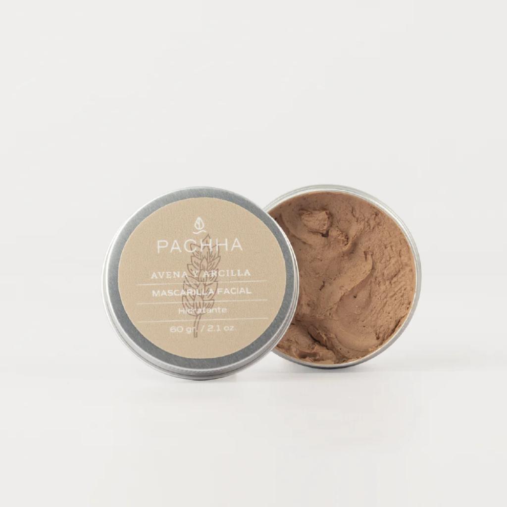 Mascarilla Facial Hidratante Avena - Arcilla PACHHA - El Anaquel Verde