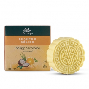Shampoo en barra de Naranja y Limonaria - Cabello Seco PANAVAYU _1