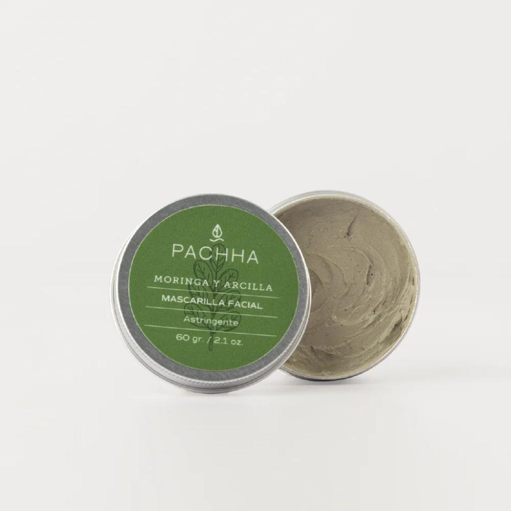 Mascarilla Facial Astringente Moringa - Arcilla PACHHA - El Anaquel Verde