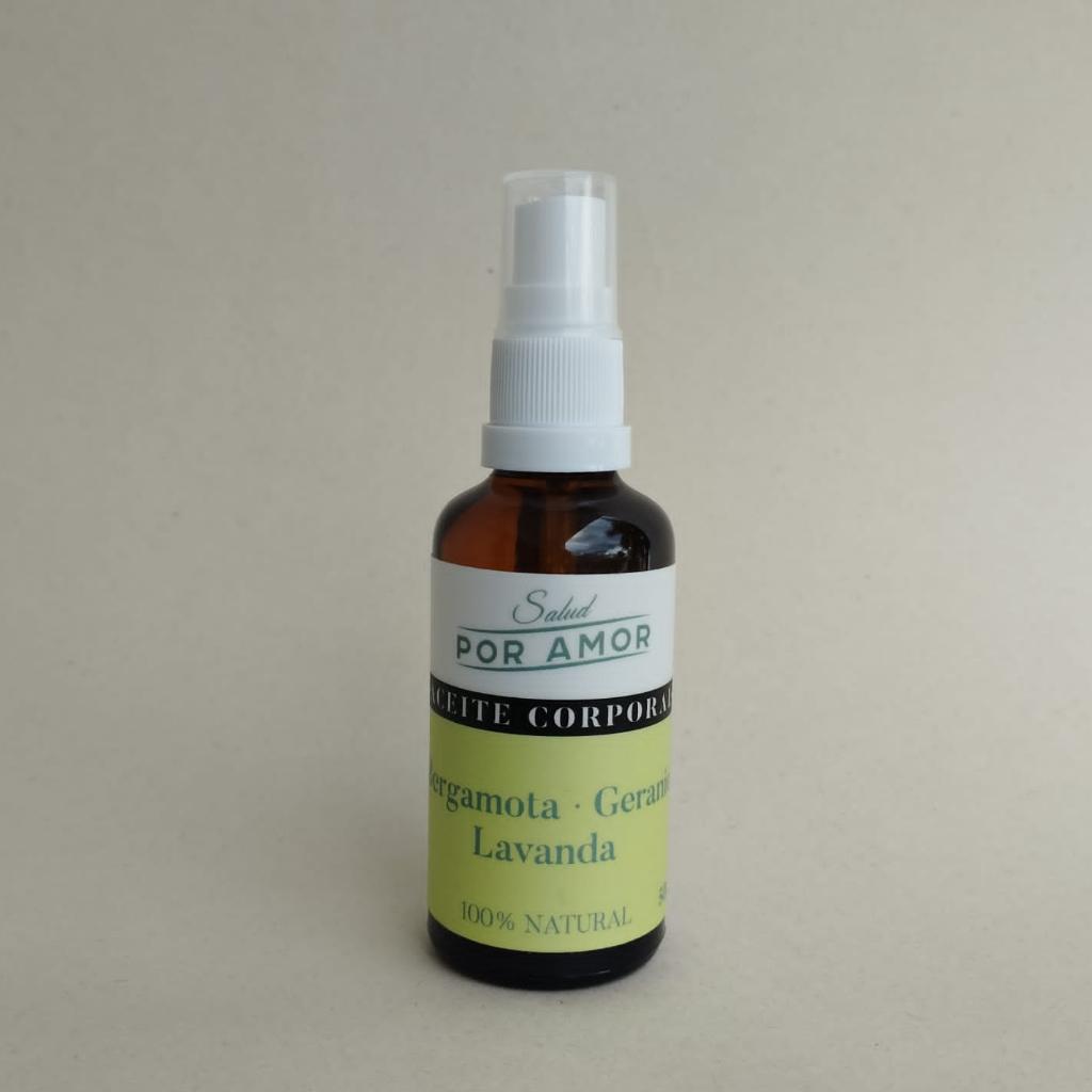 Aceite Bergamota-Geranio-Lavanda SALUD POR AMOR - El Anaquel Verde