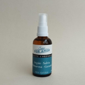 Aceite Argán-Salvia-Palmarosa-Geranio SALUD POR AMOR _1